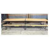 Folding Bench Cafeteria Table 144ï¿½x50ï¿½