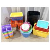 Miscellaneous Colored Storage Bins