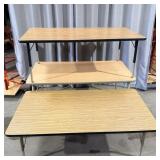 (3) Adjustable Height Classroom Tables 30ï¿½ x 60ï¿½