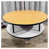 (2) Round Classroom Tables 48'