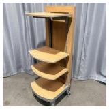 Rolling Adjustable Retail Shelving Unit 55ï¿½x18'