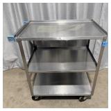 Stainless Steel 3-shelf Utility Cart 32ï¿½x30ï¿½x18'