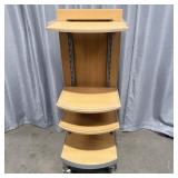 Rolling Adjustable Retail Shelving Unit 55ï¿½x18'