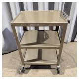 3 Tier Rolling Cart w/Power 35'x24'x19'