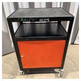 Industrial Metal Cart w/ Locking Cabinet 24'x34'