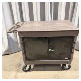 Global Industrial Flat-Top Utility Cart w/locking>