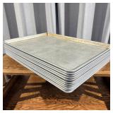 (12) Aluminum Commercial Baking Sheet Pans 26ï¿½x18'