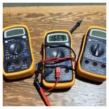 (3) Digital Voltmeter Ammeter Ohmmeter Multimeter>