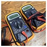 (2) Digital Voltmeter Ammeter Ohmmeter Multimeter>