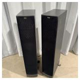 (2) Klipsch RF52 Ebony Floor Speaker. 38 inches