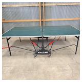 Portable Kettler Ping Pong Table Green Top >