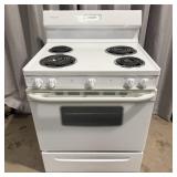 White Frigidaire Electric Coil 4 Burner Stove