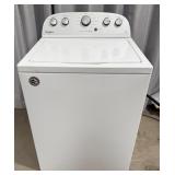 White Whirlpool Top-Load Washing Machine >