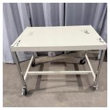 Metal rolling storage table 36ï¿½ x 24ï¿½ x 27