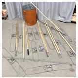 Commercial Dust Mop Frames & Poles w/ >