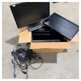 (6) HP LE1851w 18.5 Inch LCD Monitors w/ cords
