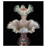 Fenton Diamond Lace Epergne 11.5'