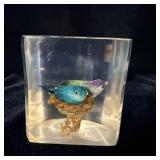 DAISYGLAS handcrafted Lucite nested birds