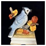 Towle Fine Porcelain Blue Jay bird music box