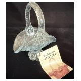 Fenton Ice Blue Basket 5'