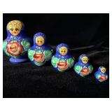 Hand-painted Russian Matryoshka nesting doll