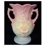 Vintage Hull Pottery Magnolia 2 Handle Vase 6.5'