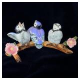 Vintage Lefton porcelain Blue Jays