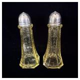 Federal Madrid Yellow Depression Glass Salt &>