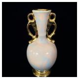 Mid-century pearl luster wear gold gilded Bud >