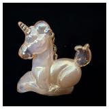 Boyds Glass Little Luck Pink Unicorn Figurine 2'