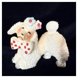 1950s sugar texted ceramic poodle