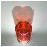 LE Smith Moon & Stars Amberina Glass Toothpick >