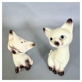 Mid Centruy Modern Ceramic Siamese Salt &>