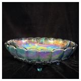 Indiana Glass Blue Carnival Glass Harvest Grape >