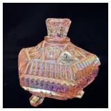 Fenton Pink Hexagon Trinket Dish