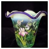 Fenton Designer Showcase Series Green Opal Purple>