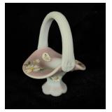 Fenton Handpainted Blue Burmese Mini Vase 5'