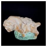 Vintage Japan-Made Geometric Lion Pin Cushion 2.5'
