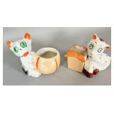 Vintage Japanese Lusterware Toothpick Holders