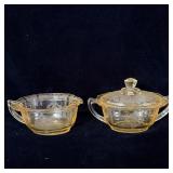 Anchor Hocking Topaz Princess Yellow Depression >