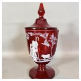 #459/500 D. Robinson Fenton Hand Painted Red >
