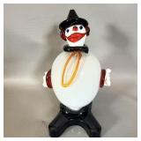 Vintage Murano Hand Blown Glass Clown 6.5ï¿½
