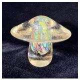 Murano Handblown Glass Mushroom Millefiori >