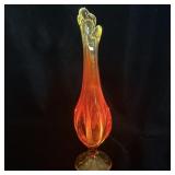 Viking Glass Epic Amberina Swung Vase 9'