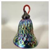 Vintage Cobalt Blue Hobnail Swirl Carnival Glass >