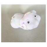 Fenton Handpainted Lavender Burmese Pig