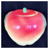 Vintage Hull Blushing Apple Cookie Jar with Lid 8'