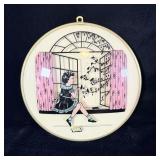Vintage Peter Watson Studio Reverse Handpainted >