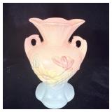 Hull Pottery Magnolia Double Handle Vase 6.5'
