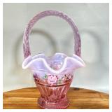 Signed Fenton Spring Splendor Pink Chiffon